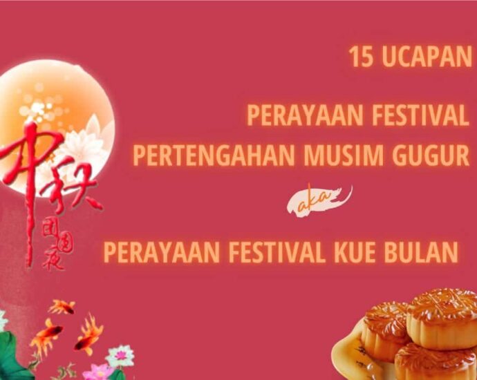 15 Inspirasi Ucapan Perayaan Festival Pertengahan Musim Gugur aka Perayaan Festival Kue Bulan Sebentar lagi Perayaan Festival Kue Bulan atau Festival Pertengahan Musim Gugur (Mid-Autumn Festival) tiba. Perayaan ini merupakan hari raya panen dan salah satu festival terpenting di Tiongkok. Momen ini dirayakan pada hari kelima belas bulan delapan Kalender Tionghoa. Biasanya jatuh pada minggu kedua September sampai minggu kedua Oktober. Pada tahun 2021, perayaan ini jatuh pada tanggal 21 September 2021. 15 Inspirasi Ucapan Perayaan Festival Pertengahan Musim Gugur aka Perayaan Festival Kue Bulan