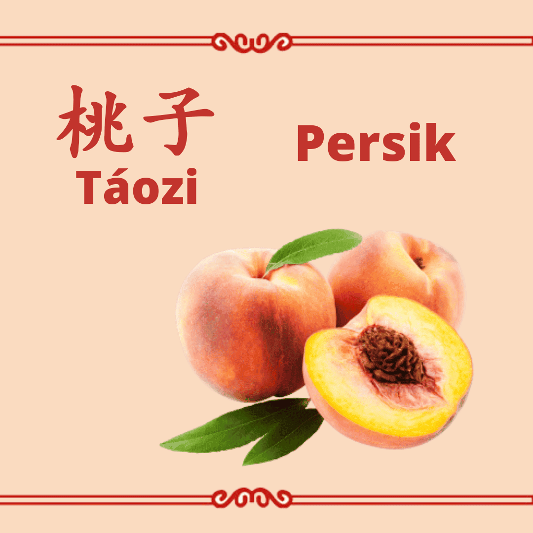 Buah Persik aka Buah Peach Si Ratu Buah Asal Tiongkok Yang Bisa Bikin Panjang Umur Buah persik (Hanzi: 桃子, Pinyin: Táozi) atau yang lebih dikenal dengan buah peach ini adalah tanaman asli dari Tiongkok dan ada sejak ribuan tahun yang lalu. Banyak orang menjuluki buah yang memiliki bentuk dan warna yang terlihat serupa dengan apel ataupun aprikot ini dengan sebutan ratu buah, karena dianggap sebagai buah yang paling cantik diantara buah lainnya. Terdapat beberapa varietas dari buah ini, namuan varietas yellow peach dan white peach adalah varietas yang paling sering dijumpai. Buah Persik Untuk Kesehatan