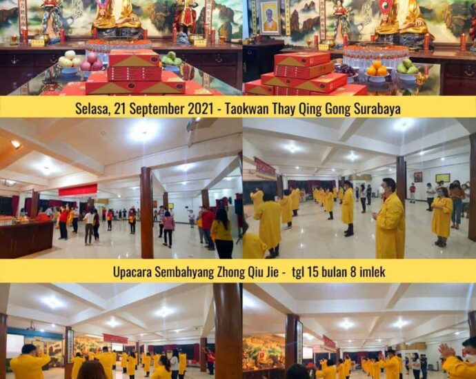 Upacara & Sembahyang Zhong Qiu Jie di Taokwan Thay Qing Gong Surabaya