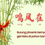 Patung Dewa-Dewi Tionghoa Burung Phoenix Bernyanyi Gembira Di Pohon Bambu (鸣凤在竹)