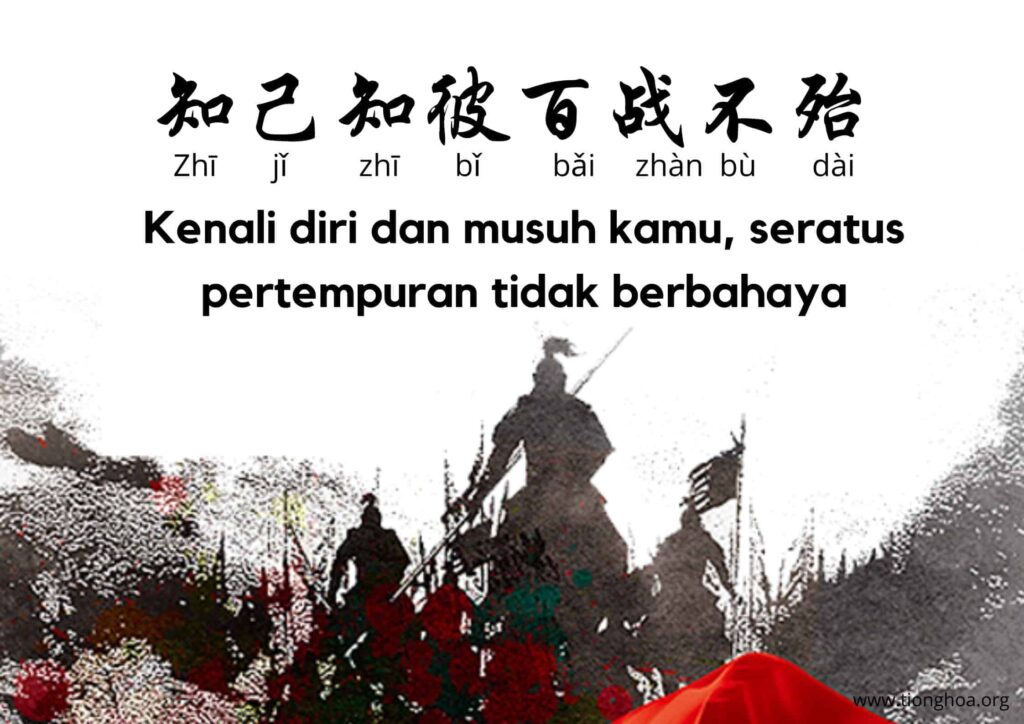 Idiom Tiongkok - Kenali Diri Dan Musuh Kamu, Seratus Pertempuran Tidaklah Berbahaya (知己知彼百战不殆 Zhi Ji Zhi Bi Bai Zhan Bu Dai) Kenali diri dan musuh kamu, seratus pertempuran tidak berbahaya Idiom Tiongkok - Kenali Diri Dan Musuh Kamu, Seratus Pertempuran Tidaklah Berbahaya (知己知彼百战不殆)