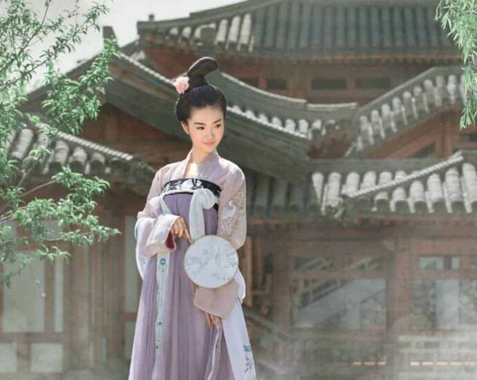 Tionghoa Org - Pakaian Tiongkok Han (Hanfu) Dinasti Tang, Qixiong Ruqun - 1