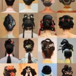 捣练图 Dao Lian Tu: Lukisan Wanita Dinasti Tang Membuat Sutra Court Ladies Preparing Newly Woven Silk / Wanita Pengadilan Mempersiapkan Sutra Tenun Baru /《搗練圖》(Hanzi: 捣练图 ; pinyin: dǎo liàn tú) adalah lukisan karya Zhang Xuan, seorang pelukis dari dinasti Tang. Tionghoa Org - Ide Hairstyle Gaya Kuno Hanfu Perempuan - 3