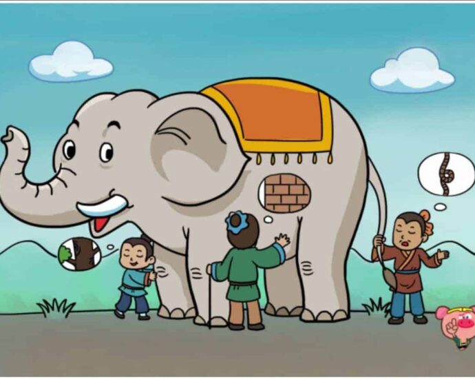 Tionghoa Org - Idiom Tiongkok – Orang Tunanetra Menyentuh Gajah (盲人摸象 Mang Ren Mo Xiang) - 1