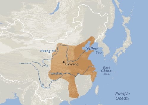 Peta Dinasti Qin