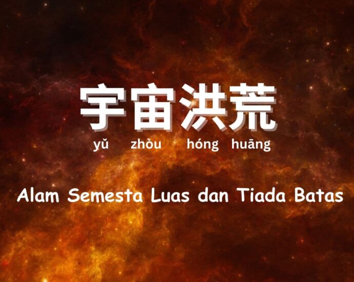 Seribu Karakter Klasik : Alam Semesta Luas dan Tiada Batas (宇宙洪荒 yu zhou hong huang)